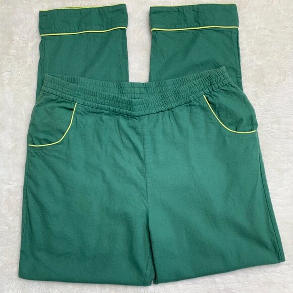 Anthropologie LAKE Women’s Green Pajama Long Set Size Medium - Picture 7 of 14